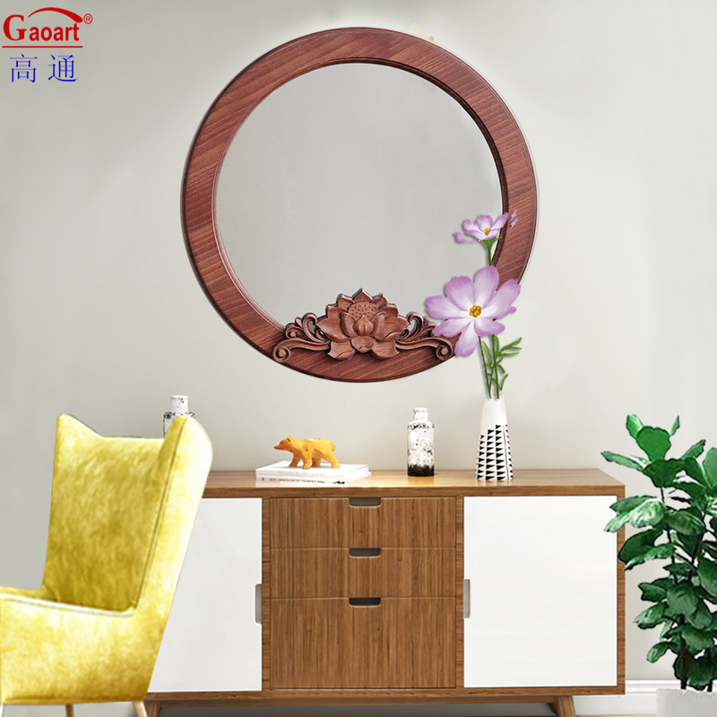 Rétroviseur en bois pour salon de style contemporain