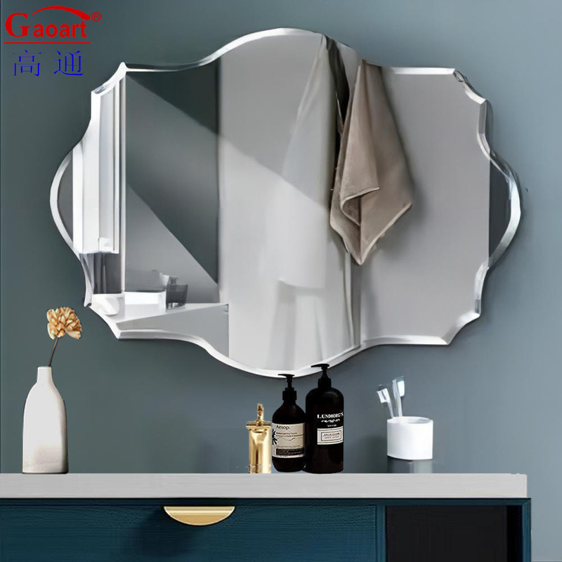 Miroir murale moderne décor de beauté en verre incassable pour salle de bain décor de chambre à coucher maison