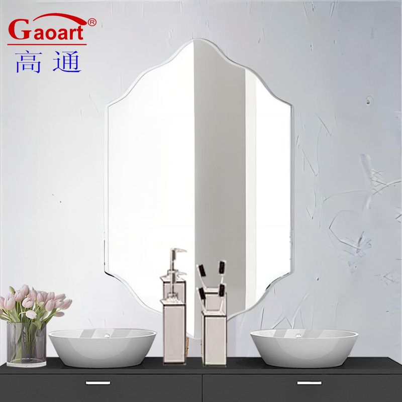 Miroir de salle de bains moderne en verre beauté or plein maquillage miroir pour tous les jours