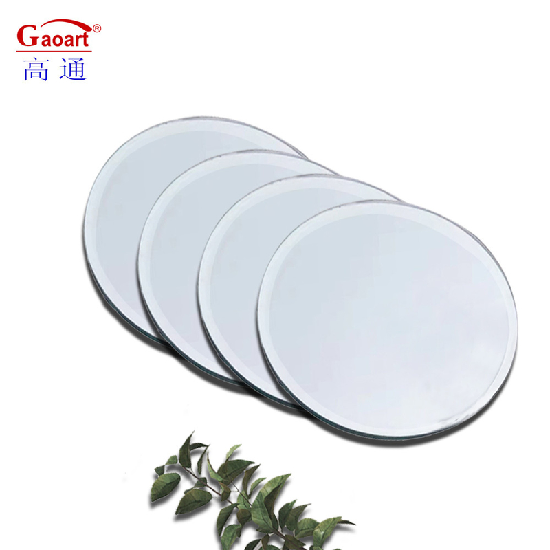 Adhésif sans cadre ondulé de grande longueur ronde de 80 cm décor miroir salle de bain pour salon