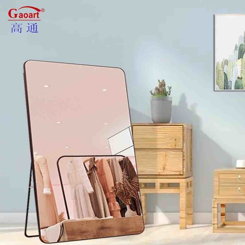 Art mural contemporain pour le grand décor mural grand long luxe salle de bain autocollant miroir