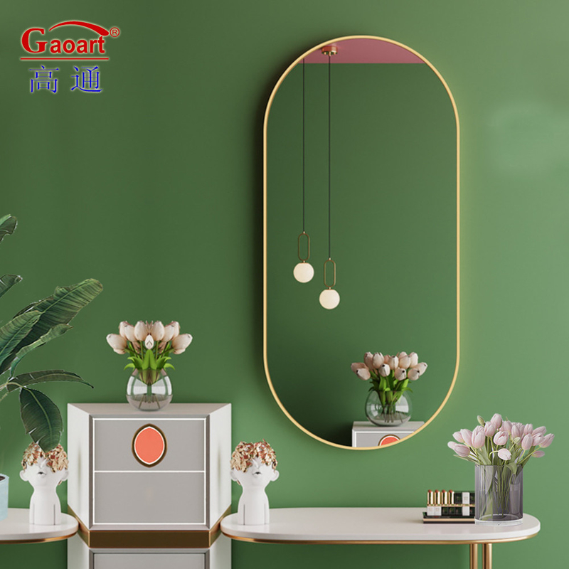Encastrement en alliage d'aluminium de style européen Miroir murale pour la décoration intérieure