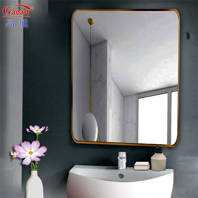 Taille personnalisée sans cadre pleine longueur noir encadré miroir murale de gym pour la décoration de la maison