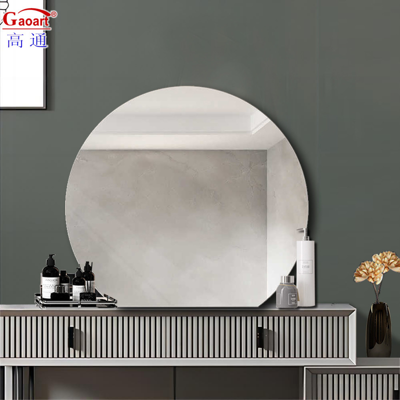 Petit miroir de cheval décoratif pour le salon de sécurité ronde arc carré de style moderne
