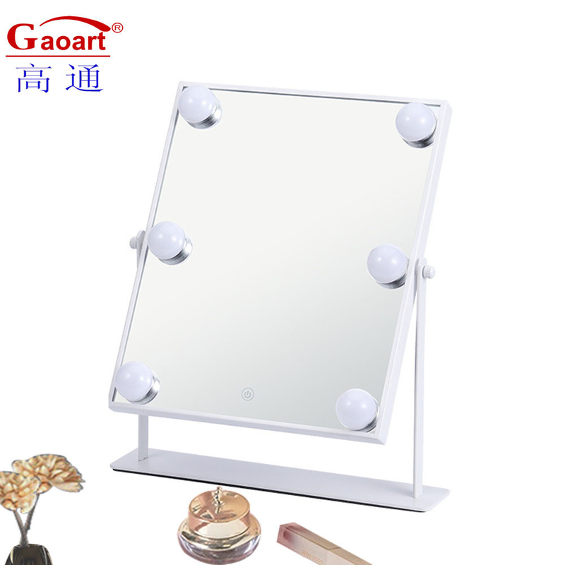 Style de la mode, maquillage entièrement éclairé par le mur, miroir à LED, miroir hollywoodien avec éclairage