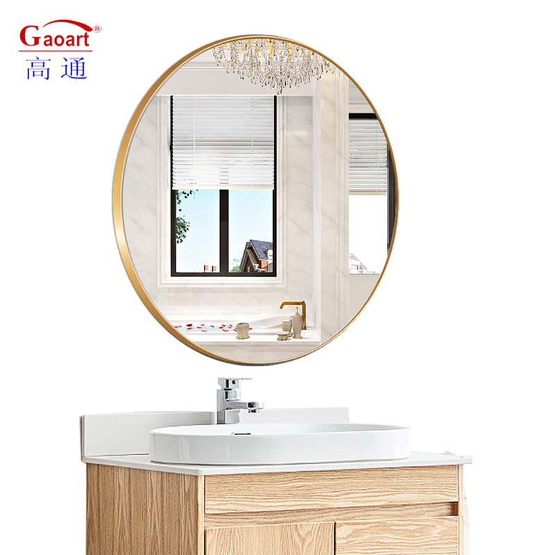 Miroir murale à cadre métallique élégant pour chambre à coucher Salon de salle de bain Décoration en tailles personnalisées