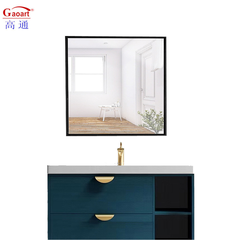 Miroir mural décoratif rectangulaire long Taille personnalisée pour la décoration de la boutique de vins à domicile
