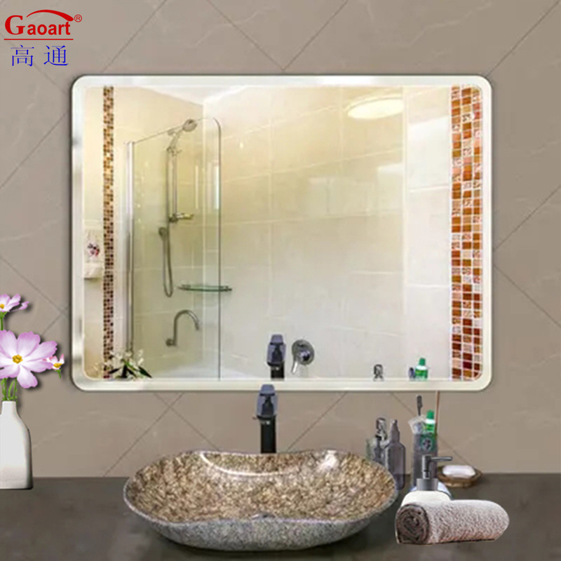 Décoration de salle de bains Grand miroir murale sans cadre pour chambre à coucher salon et plus