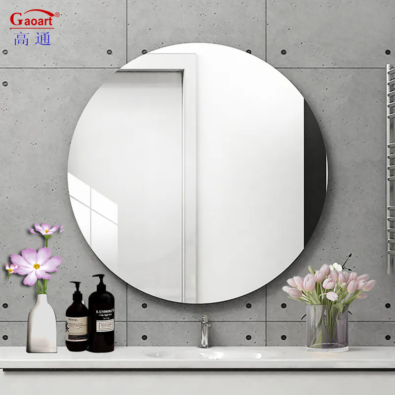 Décoration de la maison Top Mode Rétroviseur en verre rond pour la décoration et la durabilité de la salle de bain