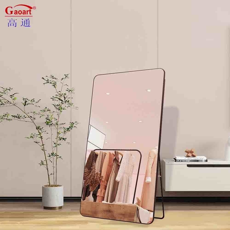 Grand miroir de sol pour une maison moderne stylée Art déco Artisanat Studio de danse Grand décor murale