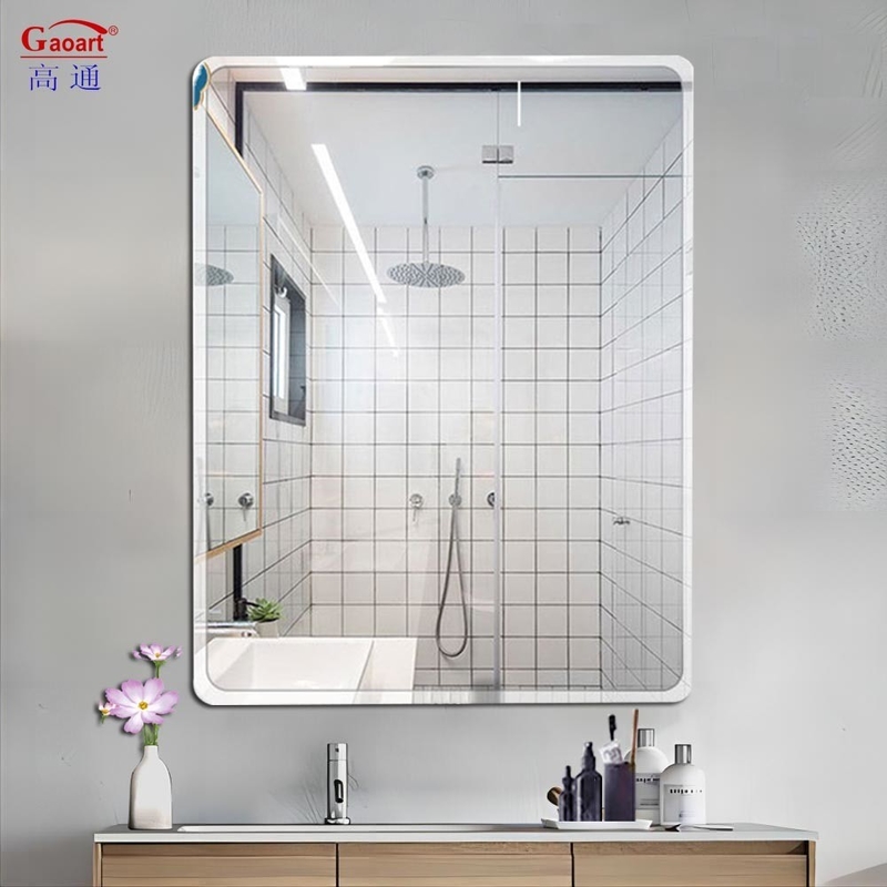 Grande chambre à coucher Studio de danse Décoration Design Miroir de salle de bain Adhésif murale Autocollant Miroir