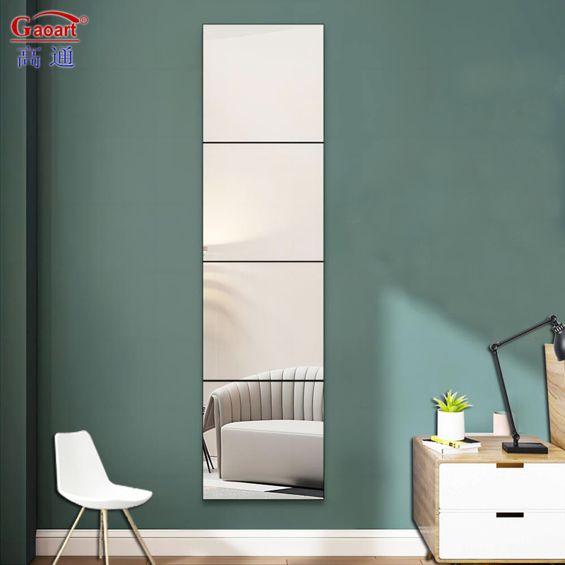 Décoration personnalisée de la maison Petite épissure Luxe Longue salle de bain Murs miroirs en verre pour tous les jours