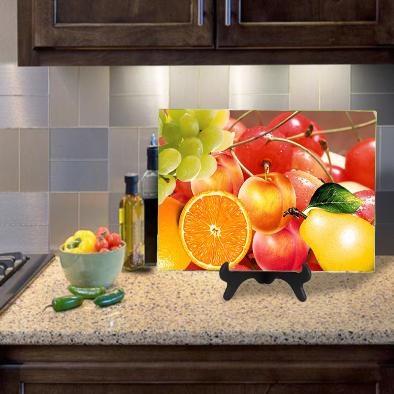 Couper le pain blanc clair surface lisse Blocs de coupe de verre personnalisés pour la cuisine blanc
