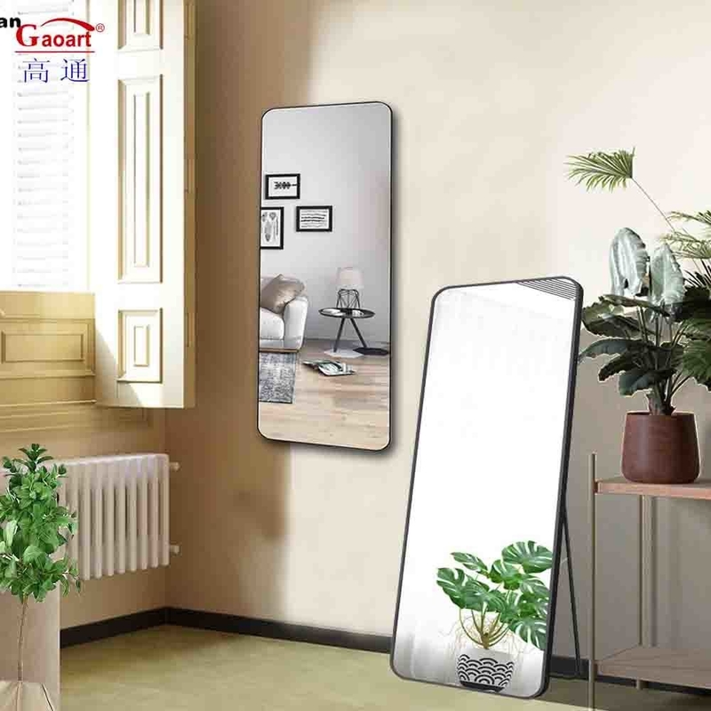 Taille personnalisée Verre à billes pleine longueur de bain de rasage Miroir métallique pour salle de bain à domicile