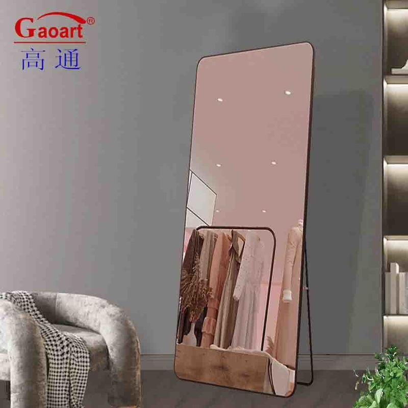 Arc extra grand verre chinois de sol de danse autocollant miroir pour le salon longueur du sol