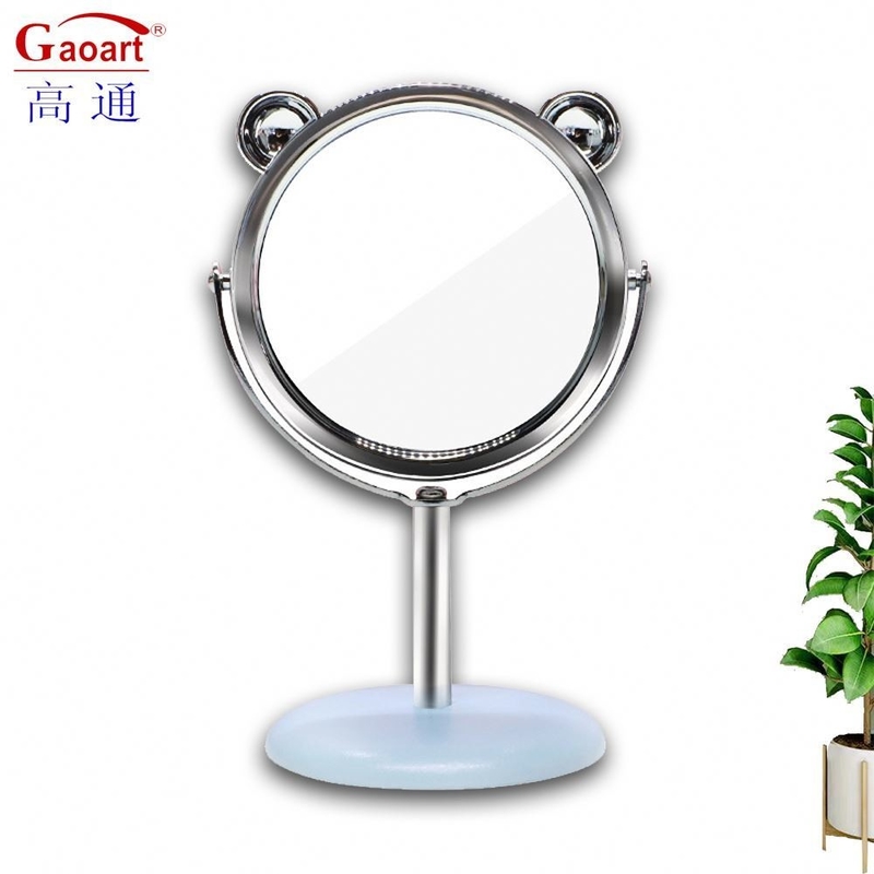 Décoration personnalisée en plastique et en verre Mini miroir portable de vanité