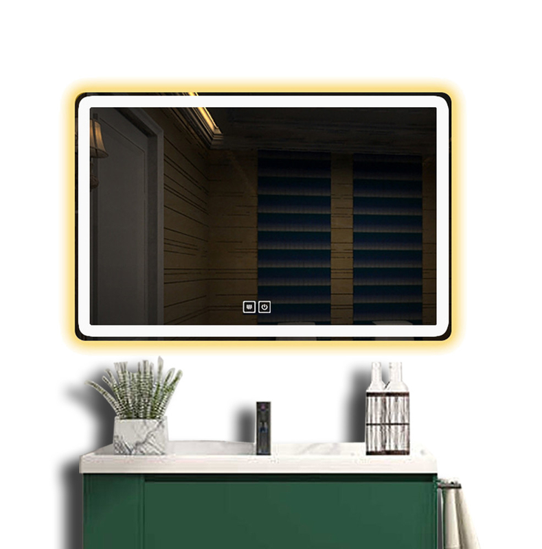 Grand miroir en verre Taille personnalisée Muro LED Décoration de salle de bain intelligente pour le salon de la maison