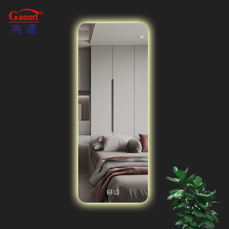 Miroir en verre de design moderne Grand miroir de salle de bain intelligent pour la décoration murale surdimensionnée