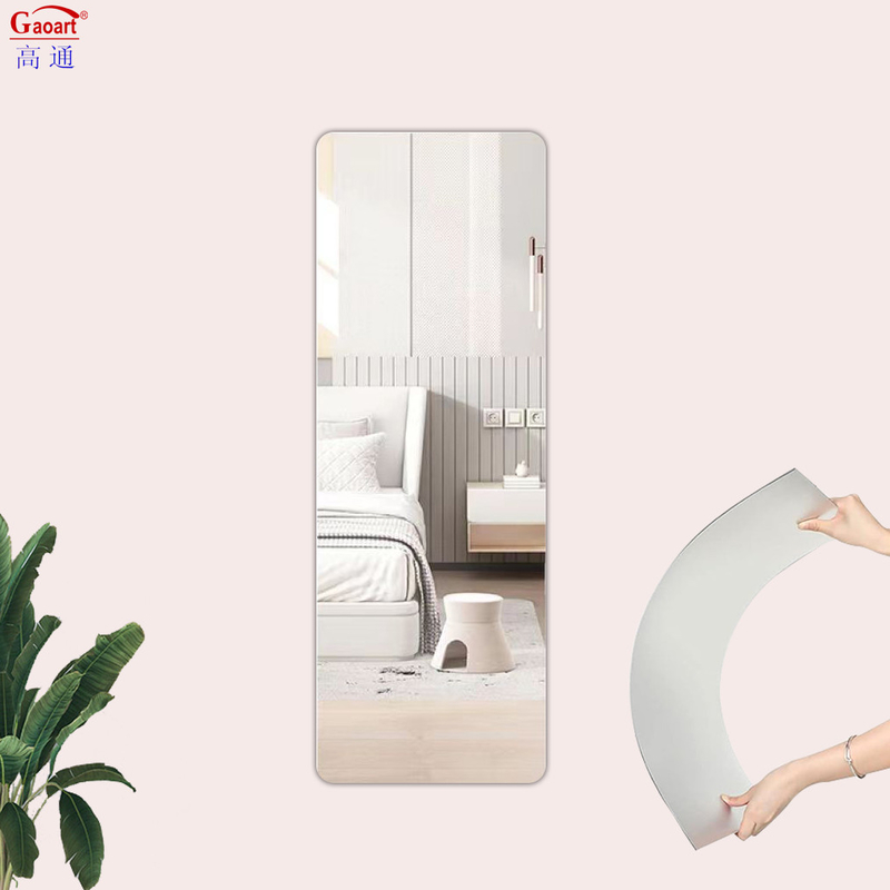 Adhésifs muraux pour la décoration de la maison sur mesure avec des feuilles de miroir acryliques flexibles