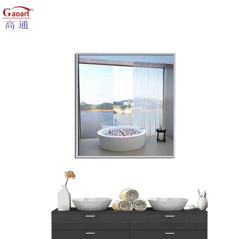 Variété aluminium décor de maison miroir noir cadre en aluminium pour la décoration de la salle de bain