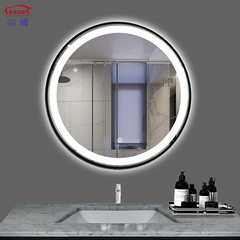 Grand miroir en verre décoratif mur de salle de bain moderne nordique pour le miroir de fitness intelligent dans la salle de bain