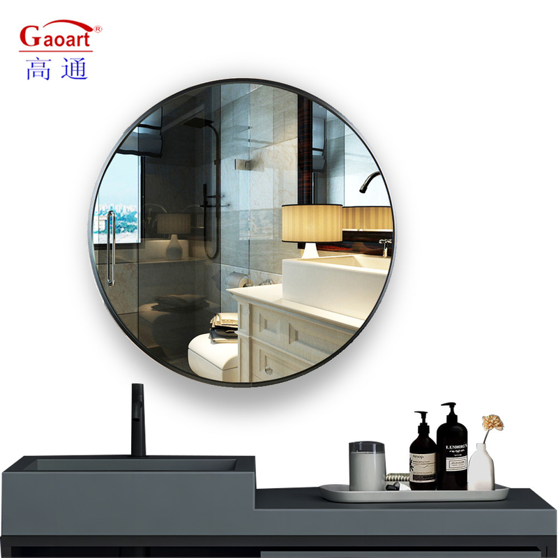 Taille personnalisée 50 Art déco miroir murale en aluminium incassable pour maison moderne magasin de vin