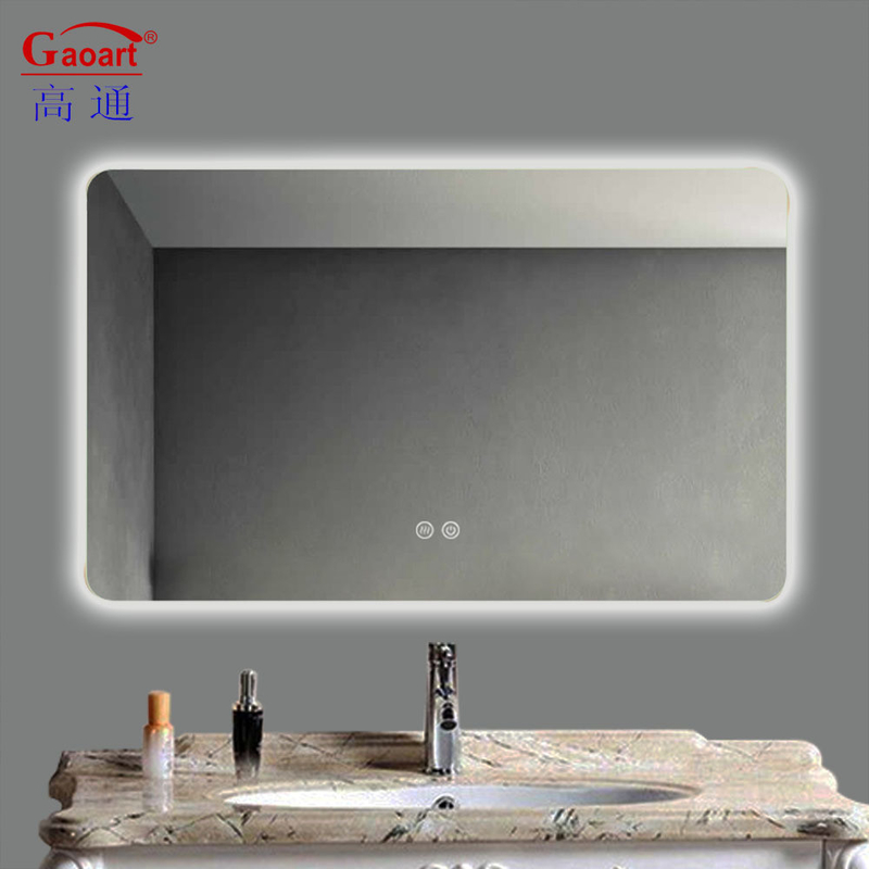 Miroir en verre de style moderne rétroéclairé à LED écran tactile salle de bains Muro salon de maquillage miroir