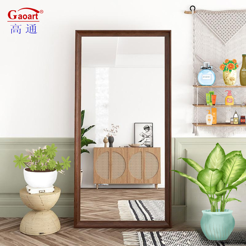 Cadre en plastique or ancien arc vintage salle de bain miroir de toilette pour taille personnalisée