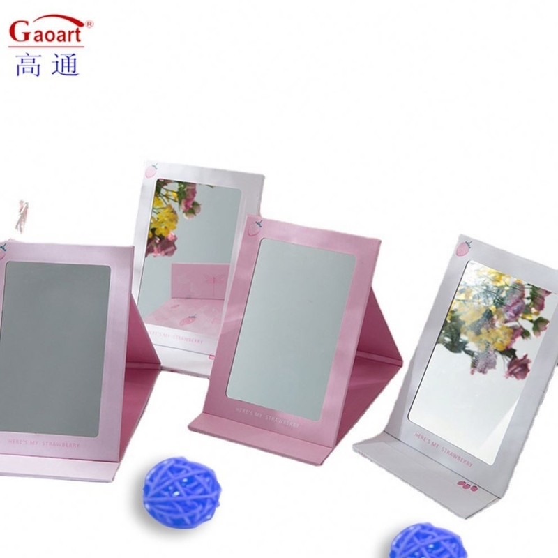 Mini Compact Maquillage Carré Poche Cercle Dressing Vanité avec Logo Miroir Logo personnalisé