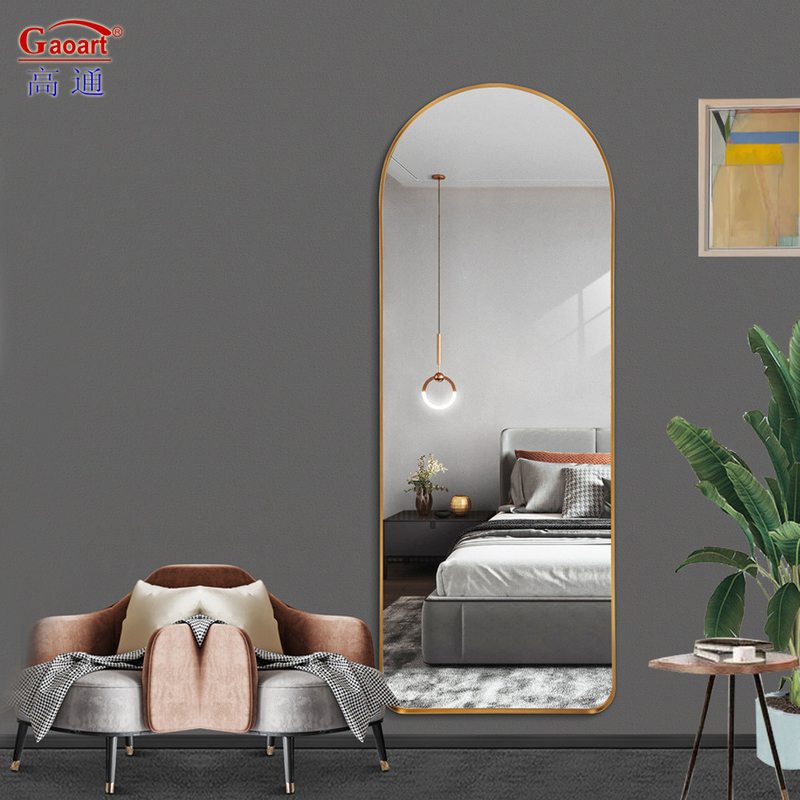 Autocollant de maquillage miroir de longueur de plancher pour grand salon d'hôtel dans le design de style Morden