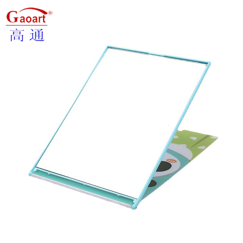 Miroir de maquillage adapté aux voyages avec petit logo pliable et facile à ranger