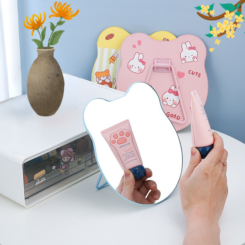 Miroir de poche lumineux personnalisable pour les soins de maquillage et de maquillage
