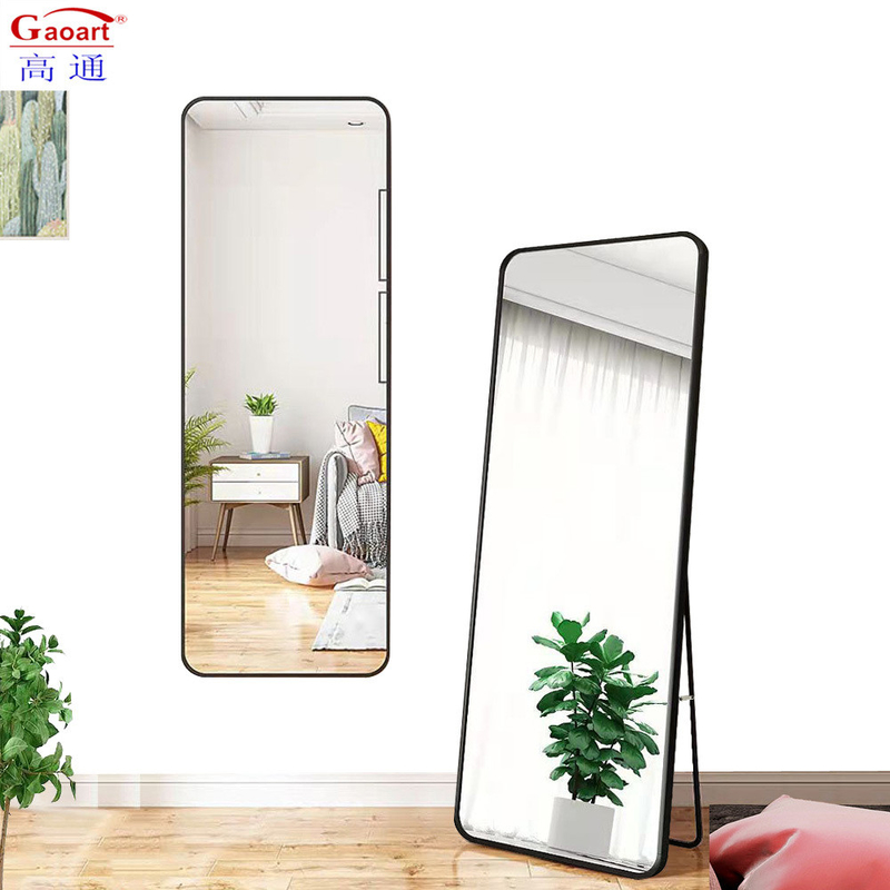 Taille personnalisée Moderne Stylisée Ornementé Plancher debout Ovale Espectrum de pleine longueur avec support