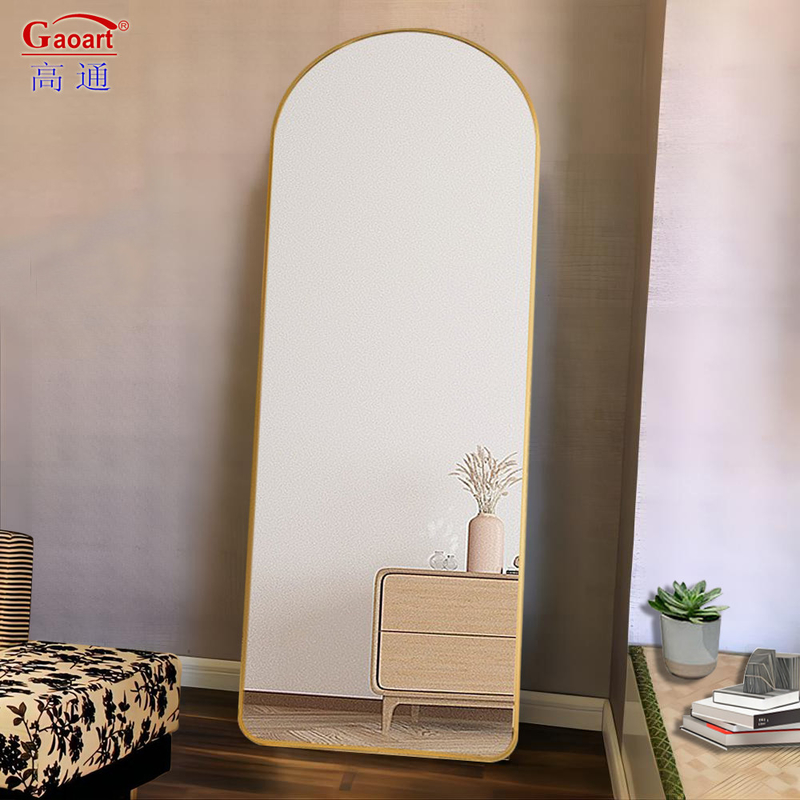 Taille personnalisée Salle de bains Longueur du corps entière Muro miroir debout pour grand barbier