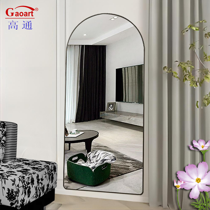 Grand miroir de chambre à coucher miroir de plancher en verre pour le hall d'entrée et la station de maquillage de la salle de bain