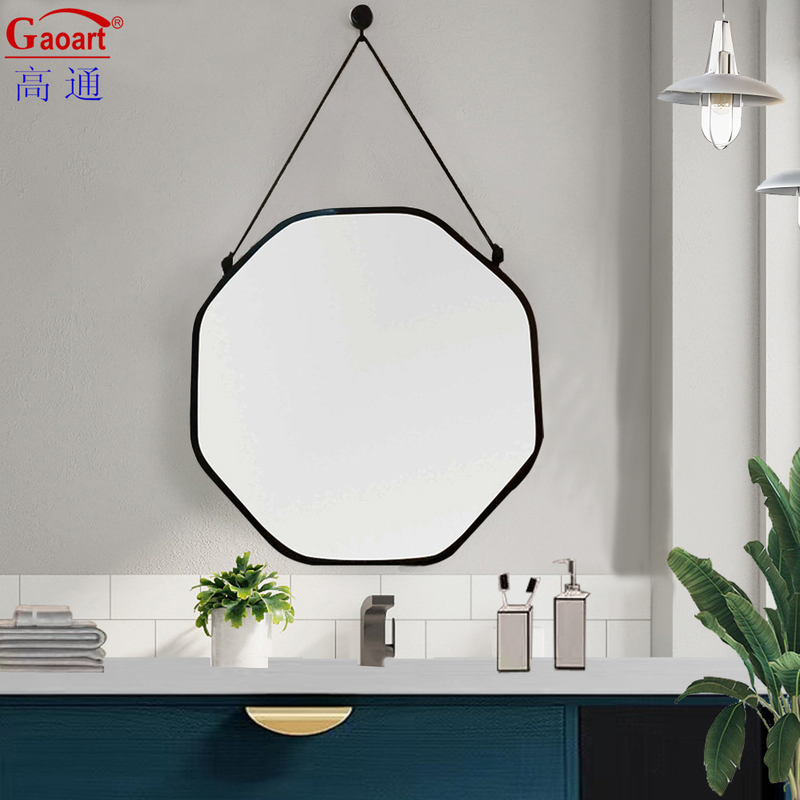 Art déco miroir à cadre en plastique pour la décoration de la salle de bain et tous les jours
