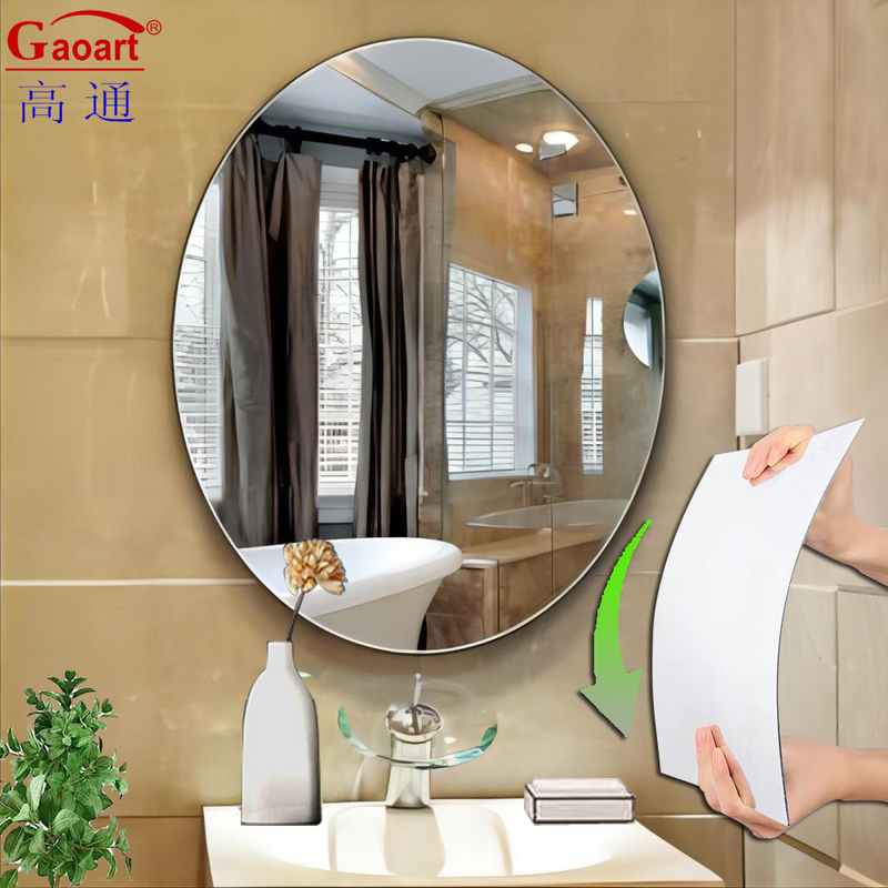 Miroir murale acrylique moderne pour la décoration de la maison quotidienne 30 pièces par boîte