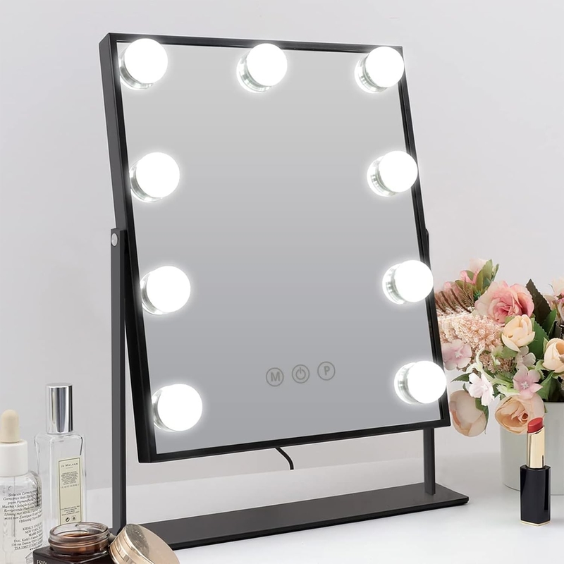 Obtenez l' éclairage parfait pour votre routine de beauté Hollywood Mirror Acheter maintenant